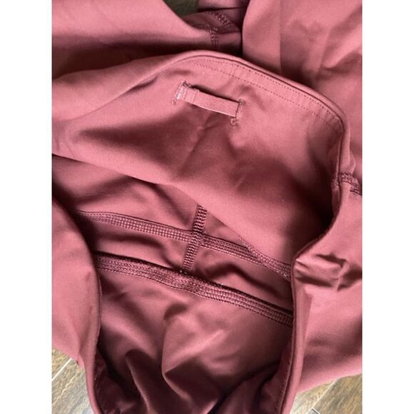 Crazy Yoga M brick red athletic leggings - Picture 3 of 6